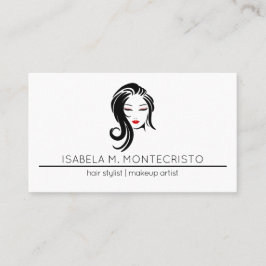 Tarjeta De Visita Minimalist Hair Stylist
