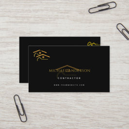 Tarjeta De Visita Minimalist Home Building Construction Luxe Busines