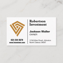 Tarjeta De Visita Minimalist Logo Calling Card for Any Business