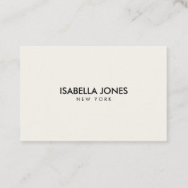 Tarjeta De Visita Minimalist Luxury Boutique Ivory