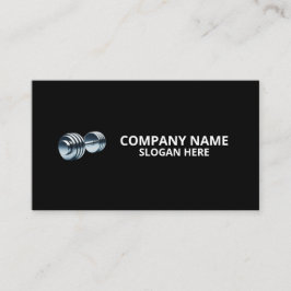 Tarjeta De Visita Minimalist Luxury Gym Trainer Coach Weight Fitness
