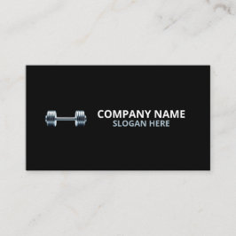 Tarjeta De Visita Minimalist Luxury Gym Trainer Coach Weight Fitness