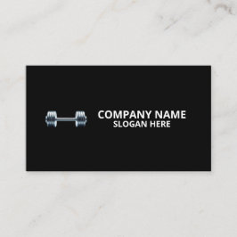 Tarjeta De Visita Minimalist Luxury Gym Trainer Coach Weight Fitness