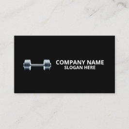 Tarjeta De Visita Minimalist Luxury Gym Trainer Coach Weight Fitness