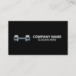Tarjeta De Visita Minimalist Luxury Gym Trainer Coach Weight Fitness
