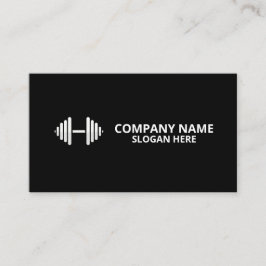 Tarjeta De Visita Minimalist Luxury Gym Trainer Coach Weight Fitness