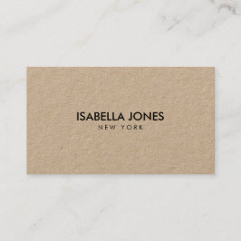 Tarjeta De Visita Minimalist Luxury Kraft Business Card