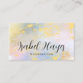 Tarjeta De Visita Minimalist Opal Stone Elegant Modern