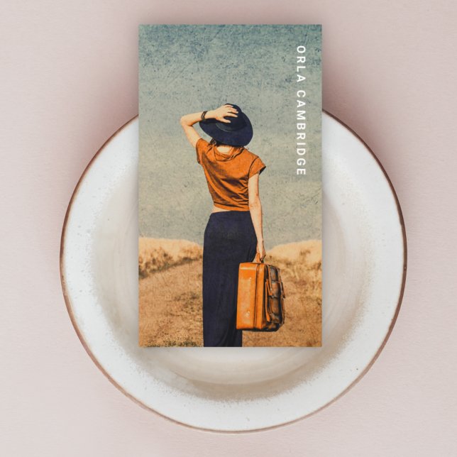 Tarjeta De Visita Minimalist Photography Full Photo Simple (Modern minimalist personalized photography business card with an easy-to-customize design template)