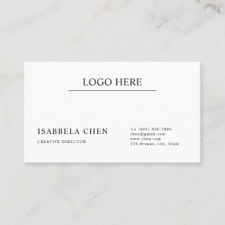 Tarjeta De Visita Minimalist Professional Branding QR Code Card