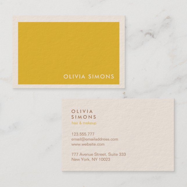 Tarjeta De Visita Minimalist Professional Business Cards (Anverso / Reverso)