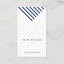 Tarjeta De Visita Minimalist simple professional nautical blue lines