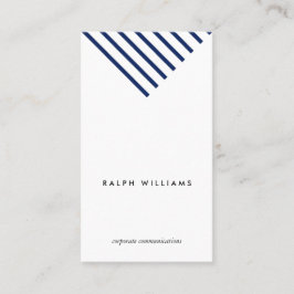 Tarjeta De Visita Minimalist simple professional nautical blue lines