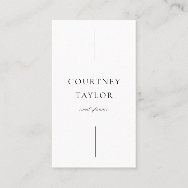 Tarjeta De Visita Minimalist simple professional with QR code (Anverso)