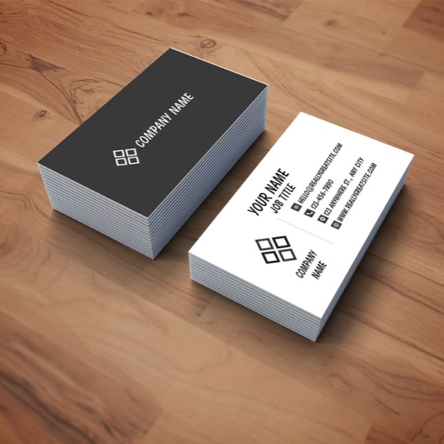 Tarjeta De Visita Minimalist White and Black Professional Business C (Subido por el creador)
