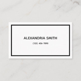 Tarjeta De Visita Minimalista