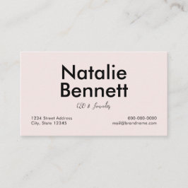 Tarjeta De Visita Minimalista