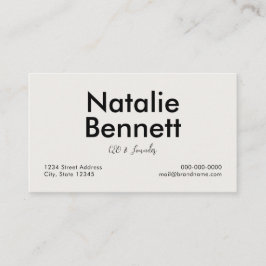 Tarjeta De Visita Minimalista