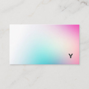 Tarjeta de visita minimalista abstracta de la