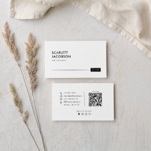 Tarjeta De Visita Minimalista agente inmobiliario retro elegante