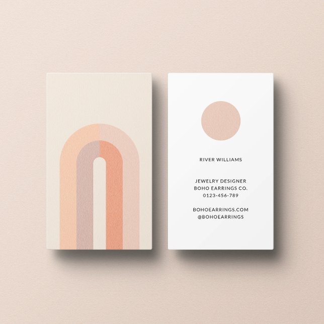 Tarjeta de visita Minimalista Boho Arch (Subido por el creador)