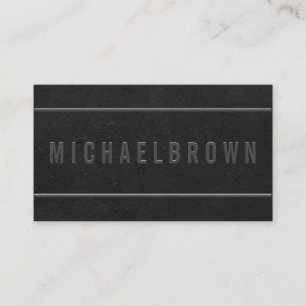 Tarjeta De Visita Minimalista de controlador negro simple