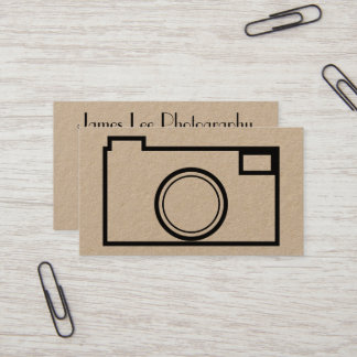 Tarjeta de visita minimalista de la fotografía
