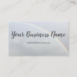 Tarjeta de visita minimalista del arco iris