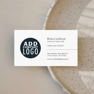 Tarjeta De Visita Minimalista del logotipo corporativo