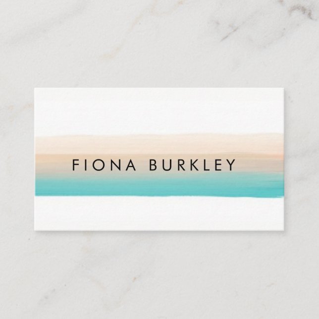 Tarjeta de visita minimalista del movimiento del (Anverso)