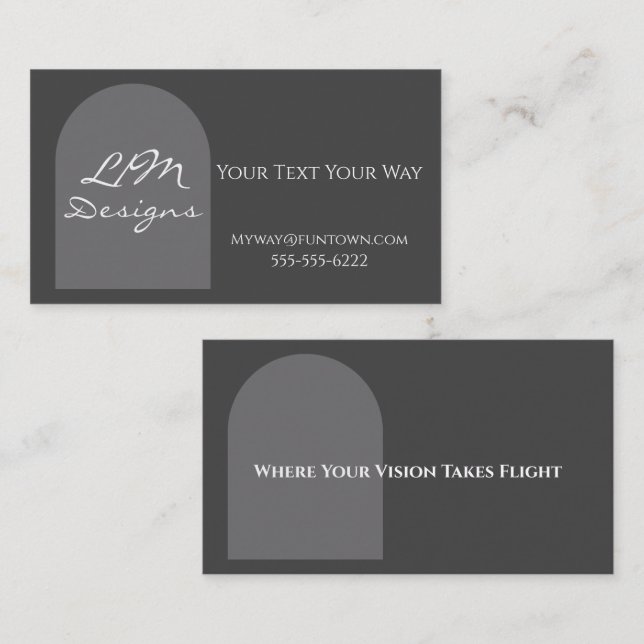 Tarjeta De Visita Minimalista Elegante (Anverso / Reverso)