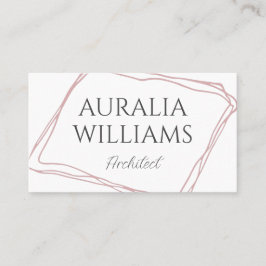 Tarjeta De Visita Minimalista Elegante