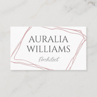 Tarjeta De Visita Minimalista Elegante