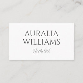 Tarjeta De Visita Minimalista elegante