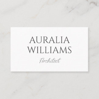 Tarjeta De Visita Minimalista elegante