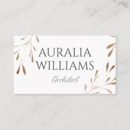 Tarjeta De Visita Minimalista Elegante