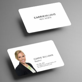 Tarjeta De Visita Minimalista Elegante Agente Inmobiliario Simple