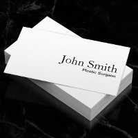 Minimalista elegante cirujano plástico blanco