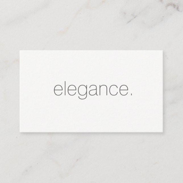 Tarjeta De Visita Minimalista / elegante / gris (Anverso)