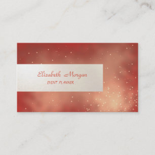 Tarjeta De Visita Minimalista Elegante, Rayado, Rojo