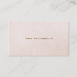 Tarjeta De Visita Minimalista es dulce, de color rosa claro
