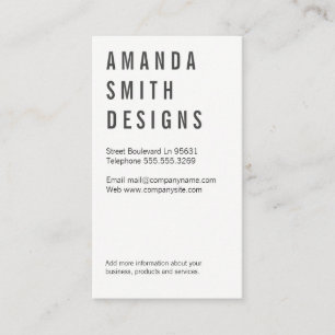 Tarjeta De Visita Minimalista/gris