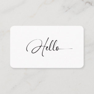 Tarjeta De Visita Minimalista Hola Maquilladora Belleza Código Qr Fe