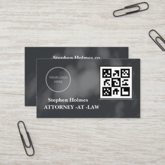 Tarjeta De Visita Minimalista logo elegante en blanco y negro