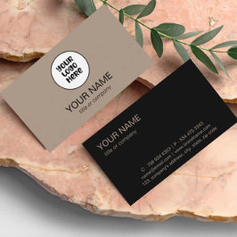 Tarjeta De Visita Minimalista logotipo de Personalizado elegante pro