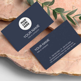 Tarjeta De Visita Minimalista logotipo de Personalizado elegante pro