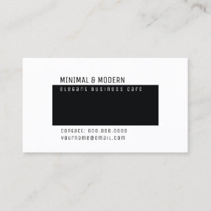 Tarjeta De Visita minimalista minimalista y moderno