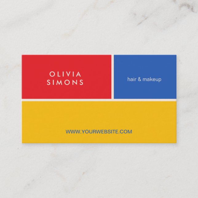 Tarjeta de visita Minimalista moderna (Anverso)