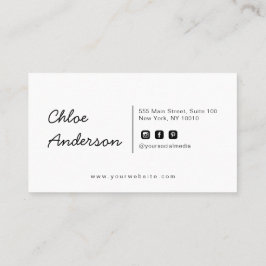 Tarjeta de visita Minimalista moderna