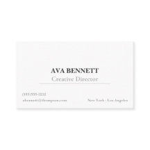 Tarjeta de visita minimalista moderna